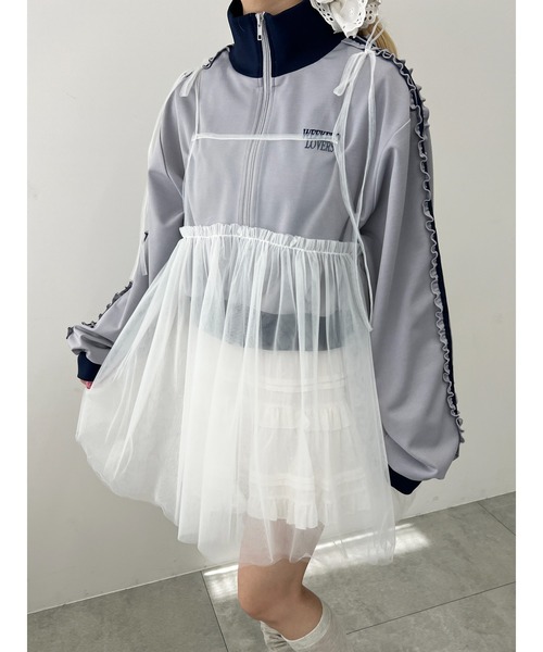 WC（ダブル シー）の「シアーキャミワンピース（ワンピース・レディース・ホワイト/グレー/ブラック・FREE）」の2枚目の写真