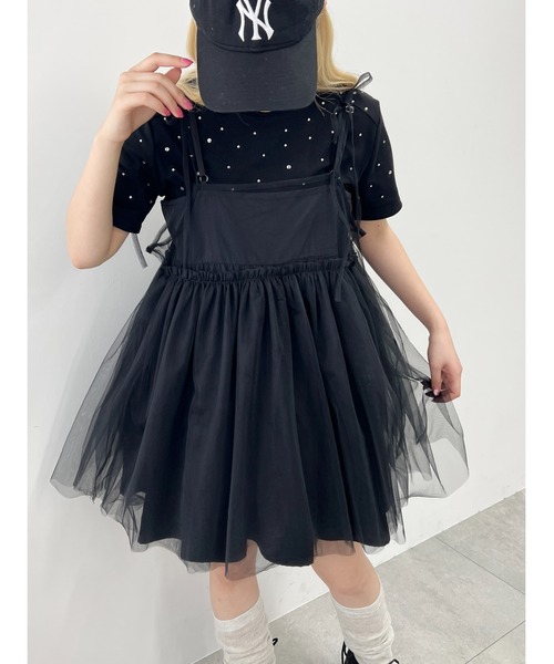 WC（ダブル シー）の「シアーキャミワンピース（ワンピース・レディース・ホワイト/グレー/ブラック・FREE）」の3枚目の写真