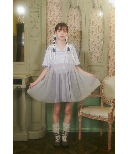 WC（ダブル シー）の「シアーキャミワンピース（ワンピース・レディース・ホワイト/グレー/ブラック・FREE）」の12枚目の写真