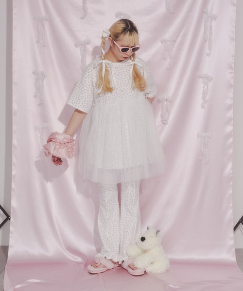 WC（ダブル シー）の「シアーキャミワンピース（ワンピース・レディース・ホワイト/グレー/ブラック・FREE）」の6枚目の写真