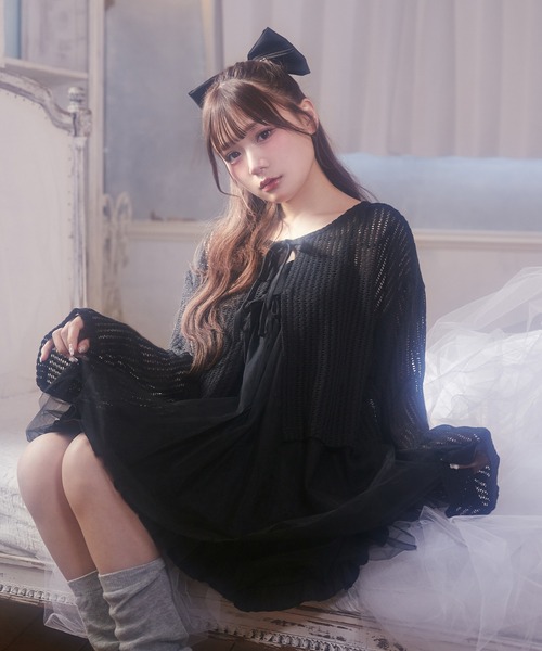 WC（ダブル シー）の「シアーキャミワンピース（ワンピース・レディース・ホワイト/グレー/ブラック・FREE）」の16枚目の写真