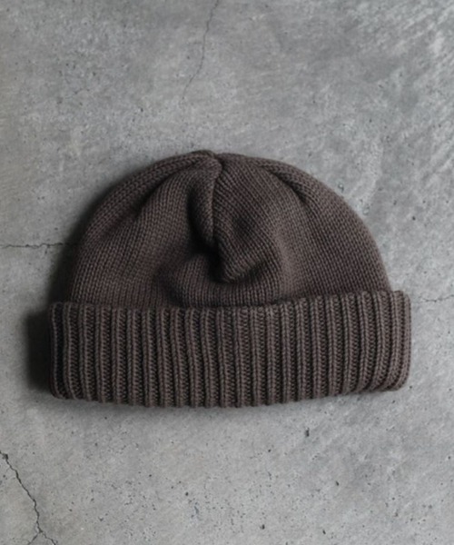 crepuscule(クレプスキュール)の「crepuscule Knit Cap 1 2401-022(ニットキャップ/ビーニー・メンズ・グレー/ブラック/ネイビー/ブラウン・FREE)」の3枚目の写真