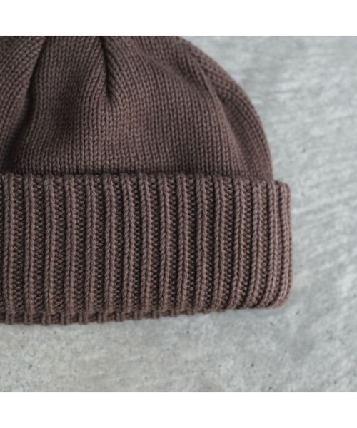crepuscule(クレプスキュール)の「crepuscule Knit Cap 1 2401-022(ニットキャップ/ビーニー・メンズ・グレー/ブラック/ネイビー/ブラウン・FREE)」の6枚目の写真