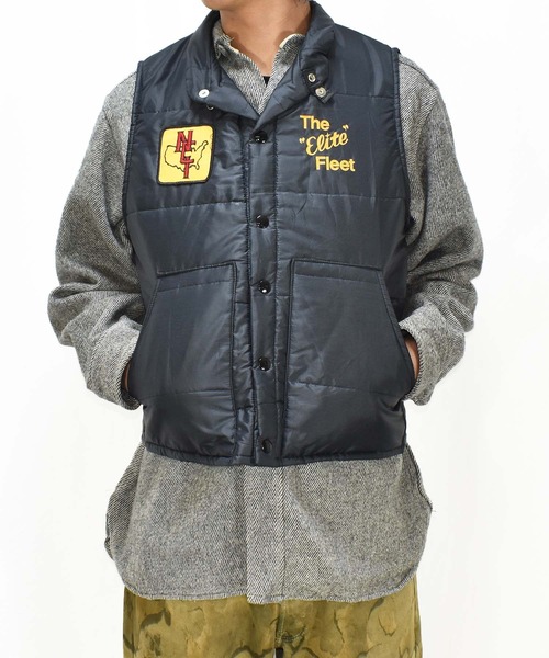 VINTAGE（ヴィンテージ）の「【ヴィンテージ古着】70's King Jack/キング ジャック ”NCI” 企業系刺繍 ベストジャケット USA製（ベスト・メンズ・ブラック・MEDIUM）」の3枚目の写真