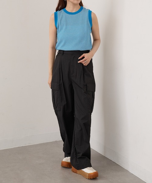 Healthknit(ヘルスニット)の「【Healthknit】26SS ワッフル ノースリーブTシャツ /619(タンクトップ・レディース・ブラック/ホワイト/ピンク/ブラック系1/グリーン系1/イエロー系その他/ロイヤルブルー・M)」の15枚目の写真