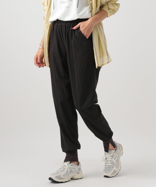 BAYFLOW（ベイフロー）の「リネンジョガーパンツ（その他パンツ・レディース・ブラック/グレイッシュベージュ/カーキ・SMALL/MEDIUM）」の18枚目の写真