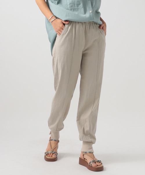 BAYFLOW（ベイフロー）の「リネンジョガーパンツ（その他パンツ・レディース・ブラック/グレイッシュベージュ/カーキ・SMALL/MEDIUM）」の21枚目の写真