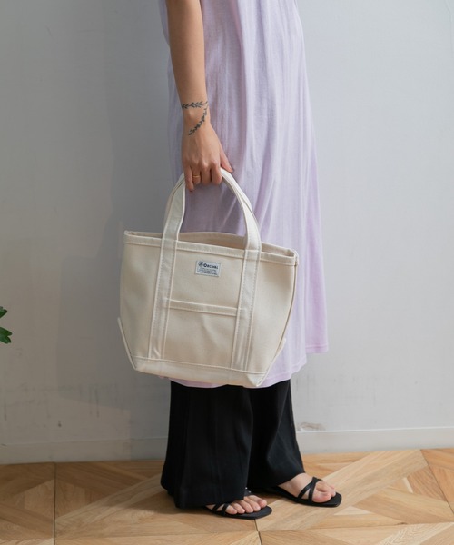 ORCIVAL(オーシバル)の「ORCIVAL TOTE BAG SMALL(トートバッグ・レディース・ブルー/アイボリー/チャコール/チャコールグレー・FREE)」の1枚目の写真