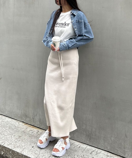 INGNI（イング）の「クロップド丈デニムシャツ／Ａ（シャツ/ブラウス・レディース・グレー/ブルー系その他3・M）」の10枚目の写真