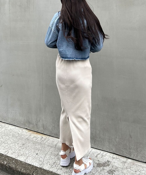 INGNI（イング）の「クロップド丈デニムシャツ／Ａ（シャツ/ブラウス・レディース・グレー/ブルー系その他3・M）」の12枚目の写真