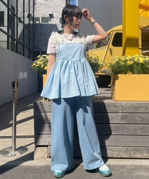 Candy Stripper（キャンディストリッパー）の「TINY FLOWER MINI ワンピース（ワンピース・レディース・ピンク/ブラック/ライトブルー・2）」の19枚目の写真