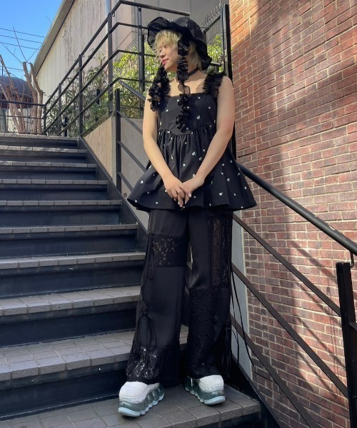 Candy Stripper（キャンディストリッパー）の「TINY FLOWER MINI ワンピース（ワンピース・レディース・ピンク/ブラック/ライトブルー・2）」の13枚目の写真