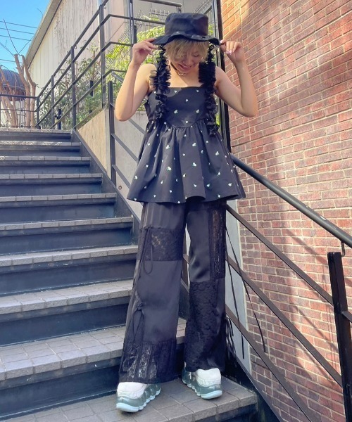 Candy Stripper（キャンディストリッパー）の「TINY FLOWER MINI ワンピース（ワンピース・レディース・ピンク/ブラック/ライトブルー・2）」の14枚目の写真