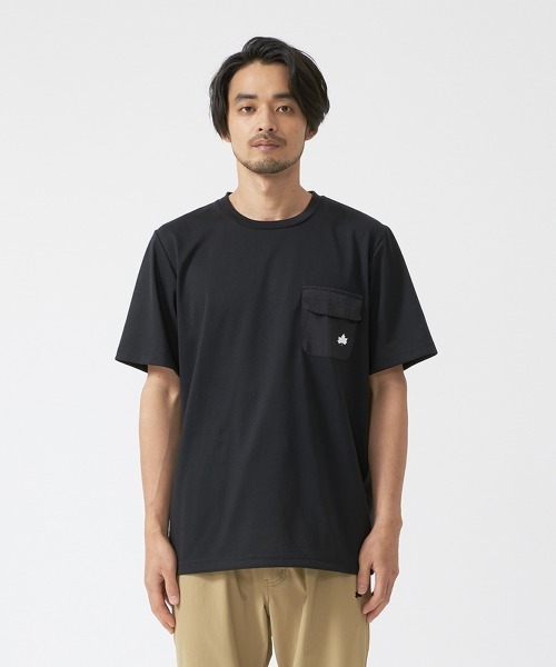 LOGOS（ロゴス）の「【LOGOS by LIPNER/ロゴスバイリプナー】ビックシルエット ポケット付ショートスリーブTシャツ（Tシャツ/カットソー・メンズ・サンドベージュ/ネイビー/ブラック・XL/L/M）」の5枚目の写真