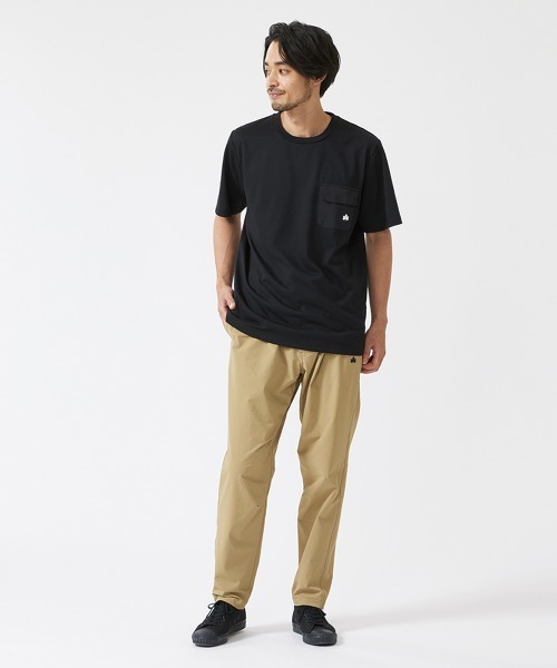 LOGOS（ロゴス）の「【LOGOS by LIPNER/ロゴスバイリプナー】ビックシルエット ポケット付ショートスリーブTシャツ（Tシャツ/カットソー・メンズ・サンドベージュ/ネイビー/ブラック・XL/L/M）」の7枚目の写真