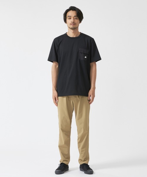 LOGOS（ロゴス）の「【LOGOS by LIPNER/ロゴスバイリプナー】ビックシルエット ポケット付ショートスリーブTシャツ（Tシャツ/カットソー・メンズ・サンドベージュ/ネイビー/ブラック・XL/L/M）」の8枚目の写真