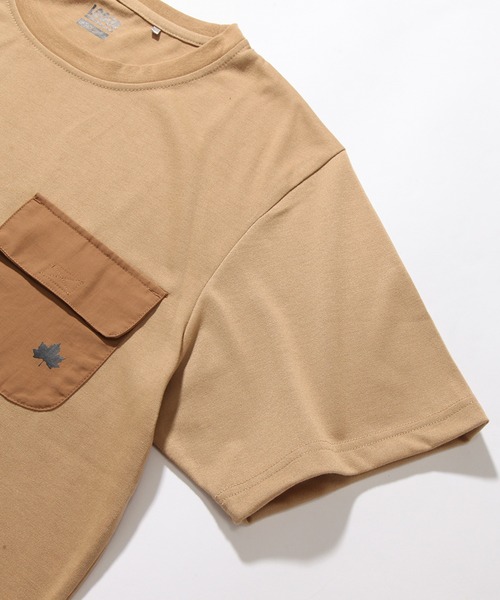 LOGOS（ロゴス）の「【LOGOS by LIPNER/ロゴスバイリプナー】ビックシルエット ポケット付ショートスリーブTシャツ（Tシャツ/カットソー・メンズ・サンドベージュ/ネイビー/ブラック・XL/L/M）」の11枚目の写真