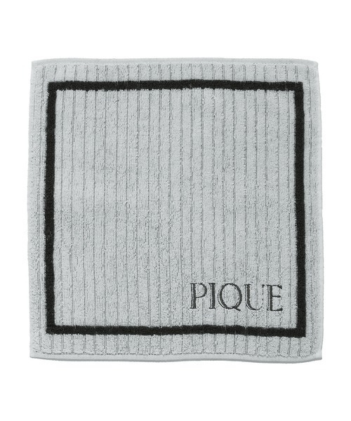 gelato pique(ジェラートピケ)の「トリムロゴ刺繍ハンドタオル(ハンカチ/ハンドタオル・レディース・ピンク/オフホワイト・FREE)」の1枚目の写真
