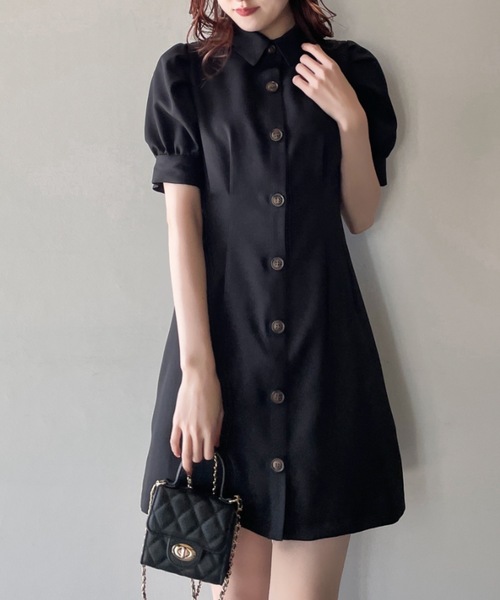 TORTE(トルテ)の「バックレーシングシャツワンピース(ワンピース・レディース・ブラック/グレー/ブラック系その他/グレー系その他・FREE)」の11枚目の写真