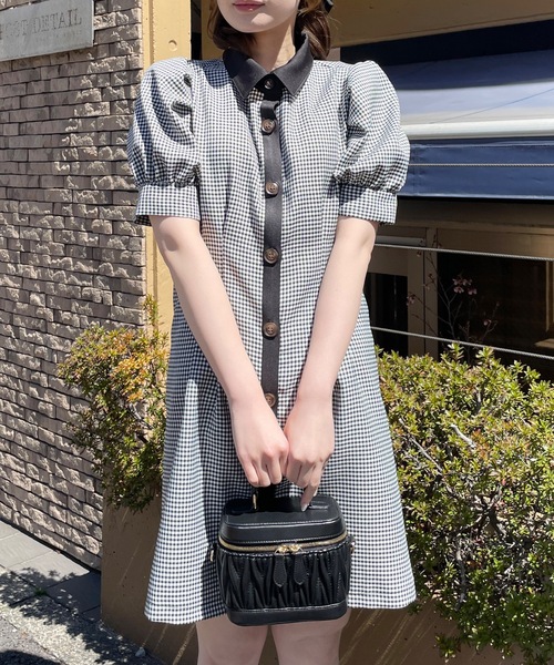 TORTE(トルテ)の「バックレーシングシャツワンピース(ワンピース・レディース・ブラック/グレー/ブラック系その他/グレー系その他・FREE)」の22枚目の写真