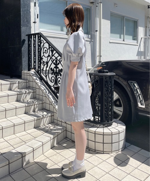 TORTE(トルテ)の「バックレーシングシャツワンピース(ワンピース・レディース・ブラック/グレー/ブラック系その他/グレー系その他・FREE)」の18枚目の写真