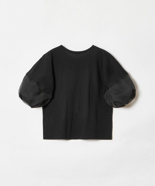 allureville（アルアバイル）の「シアーランタンスリーブカットソー（Tシャツ/カットソー・レディース・ブラック/オフホワイト・2）」の9枚目の写真