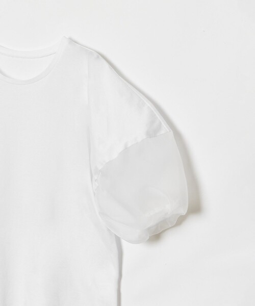 allureville（アルアバイル）の「シアーランタンスリーブカットソー（Tシャツ/カットソー・レディース・ブラック/オフホワイト・2）」の19枚目の写真