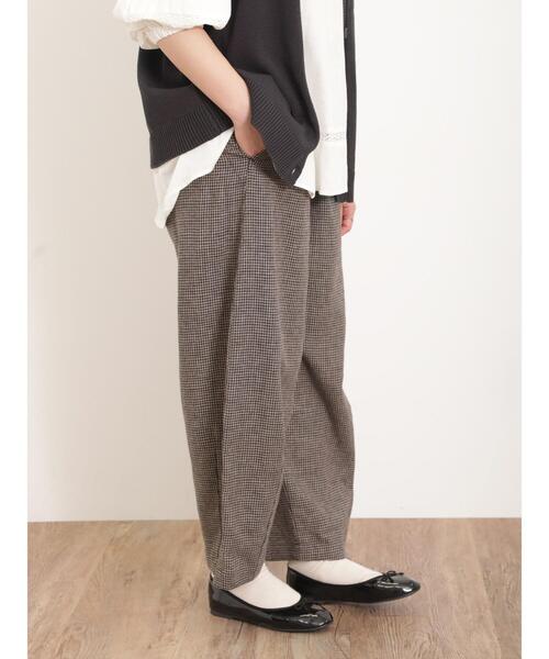 Samansa Mos2(サマンサ モスモス)の「【UVカット】ぽわんとマイペースパンツ(その他パンツ・レディース・ベージュ/ピンク/オフホワイト/ブラック・F)」の3枚目の写真