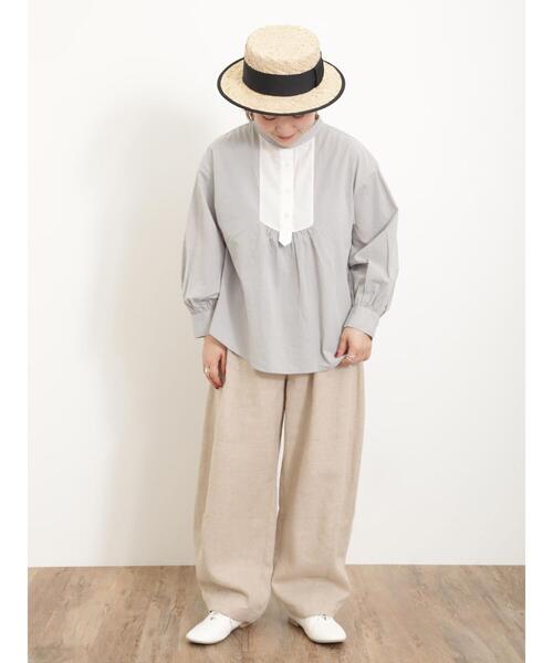 Samansa Mos2(サマンサ モスモス)の「【UVカット】ぽわんとマイペースパンツ(その他パンツ・レディース・ベージュ/ピンク/オフホワイト/ブラック・F)」の11枚目の写真