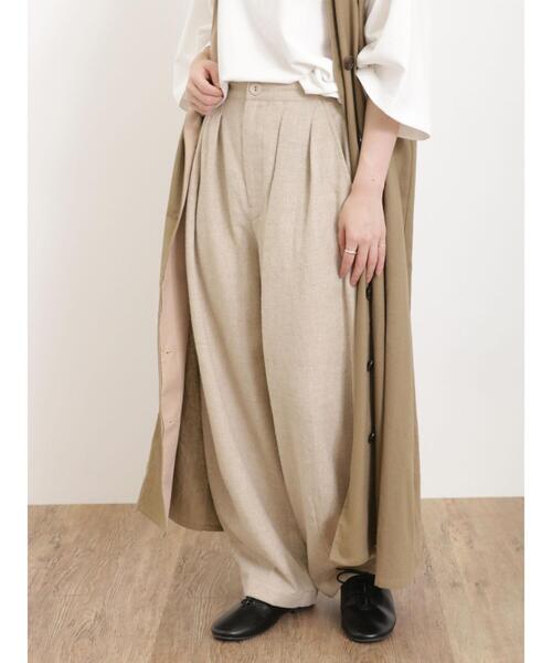 Samansa Mos2(サマンサ モスモス)の「【UVカット】ぽわんとマイペースパンツ(その他パンツ・レディース・ベージュ/ピンク/オフホワイト/ブラック・F)」の13枚目の写真