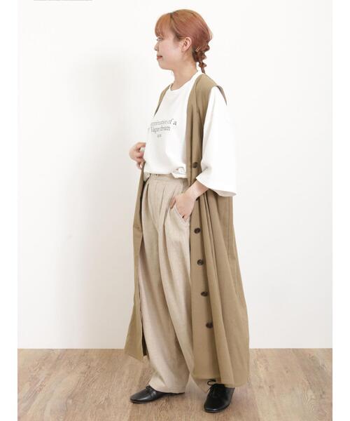 Samansa Mos2(サマンサ モスモス)の「【UVカット】ぽわんとマイペースパンツ(その他パンツ・レディース・ベージュ/ピンク/オフホワイト/ブラック・F)」の14枚目の写真