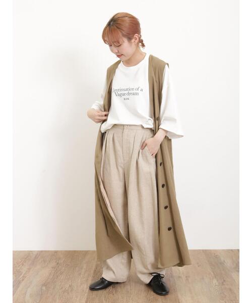 Samansa Mos2(サマンサ モスモス)の「【UVカット】ぽわんとマイペースパンツ(その他パンツ・レディース・ベージュ/ピンク/オフホワイト/ブラック・F)」の15枚目の写真