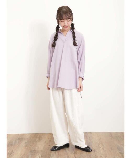 Samansa Mos2(サマンサ モスモス)の「【UVカット】ぽわんとマイペースパンツ(その他パンツ・レディース・ベージュ/ピンク/オフホワイト/ブラック・F)」の20枚目の写真