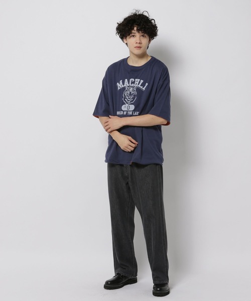 niko and...(ニコアンド)の「【UNISEX】アニマルパターンリバーシブルTシャツ(Tシャツ/カットソー・メンズ・ライトグリーン/ネイビー/ラベンダー/アイボリー・MEDIUM/LARGE)」の20枚目の写真