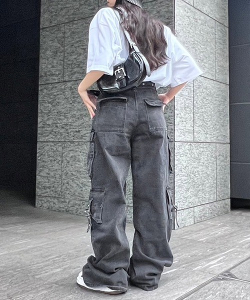 セール】マルチカーゴワイドデニムパンツ（デニムパンツ