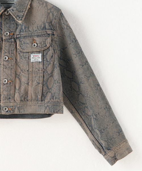 DAIRIKU Python Denim Jacket L 定価77,000円 中古・古着通販】DAIRIKU (ダイリク) 23AW/Python Short Hem Denim