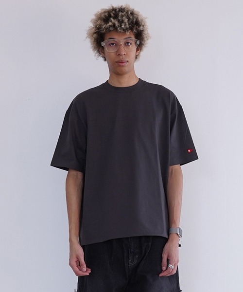 Americana ドローコードワイドクロップドTシャツ Americana 裾ドローコード ワイドクロップド Tシャツ , Black