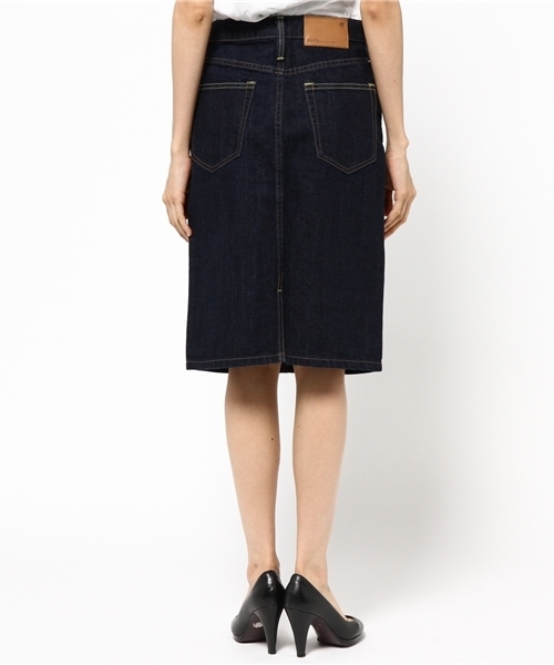 earth music&ecology（アースミュージックアンドエコロジー）の「デニムタイトスカート（デニムスカート・レディース・インディゴブルー/ライトインディゴブルー・MEDIUM/SMALL/LARGE）」の5枚目の写真