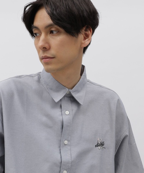 LAKOLE（ラコレ）の「アニマル刺繍半袖シャツ / 113088（シャツ/ブラウス・メンズ・グレー/ブルー/イエロー/ホワイト・MEDIUM/LARGE/X-LARGE）」の8枚目の写真