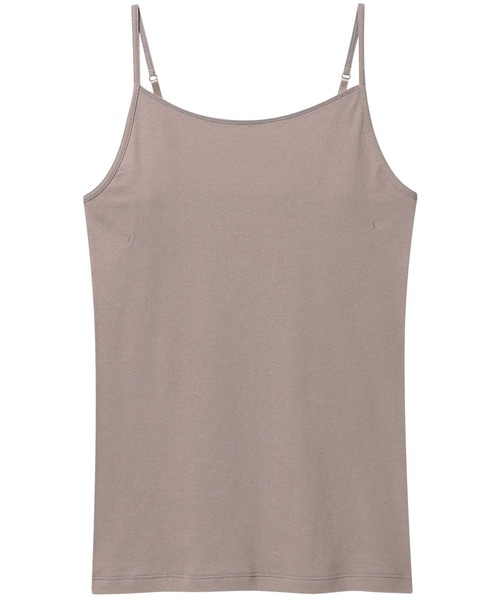une nana cool（ウンナナクール）の「オーガニックコットン 汗とりパッド付きキャミソール（インナーウェア/肌着・レディース・モカ/ブラック/ライトベージュ・LL/L/M）」の3枚目の写真