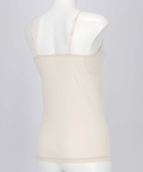 une nana cool（ウンナナクール）の「オーガニックコットン 汗とりパッド付きキャミソール（インナーウェア/肌着・レディース・モカ/ブラック/ライトベージュ・LL/L/M）」の9枚目の写真