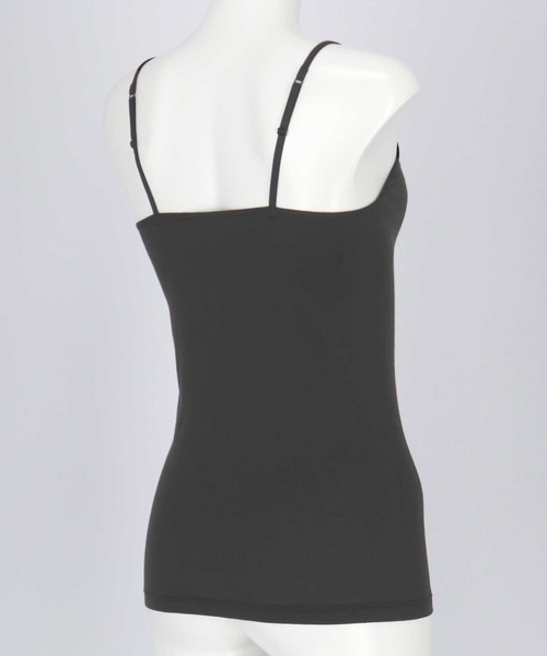 une nana cool（ウンナナクール）の「オーガニックコットン 汗とりパッド付きキャミソール（インナーウェア/肌着・レディース・モカ/ブラック/ライトベージュ・LL/L/M）」の4枚目の写真