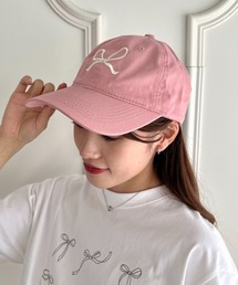Loueme（ルエム）の「リボン刺繍キャップ（キャップ）」