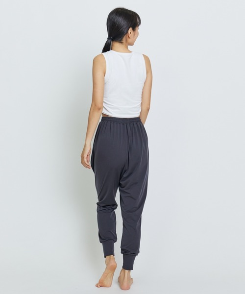 Julier Yoga and Relax（ジュリエヨガアンドリラックス）の「Julier (定番)Ecocoベア天竺ショートトップス（Tシャツ/カットソー・レディース・チャコール/ホワイト/ブルー・0/1）」の11枚目の写真