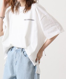天竺 EMOプリントTシャツ 半袖
