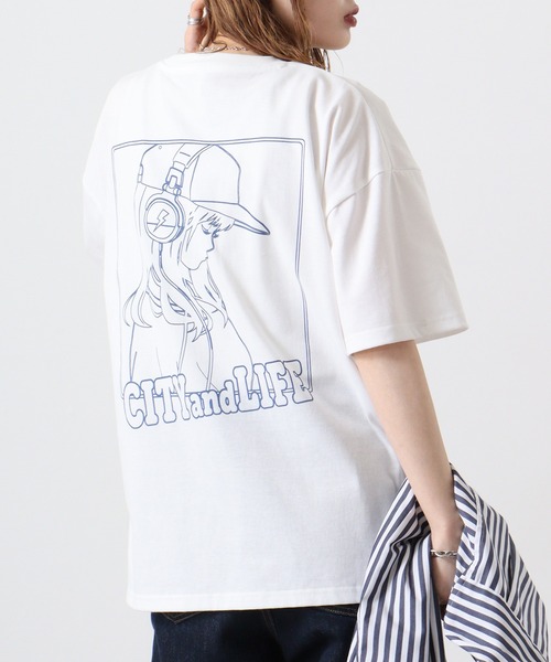 FUNALIVE（ファンアライブ）の「天竺 EMOﾌﾟﾘﾝﾄTｼｬﾂ 半袖（Tシャツ/カットソー・メンズ・グレー系2/ホワイト系1/ホワイト系3/ホワイト系2/グレー系1/ブラック系3/ブラック系2/ブラック系1/グレー系3・L/M/XL）」の2枚目の写真