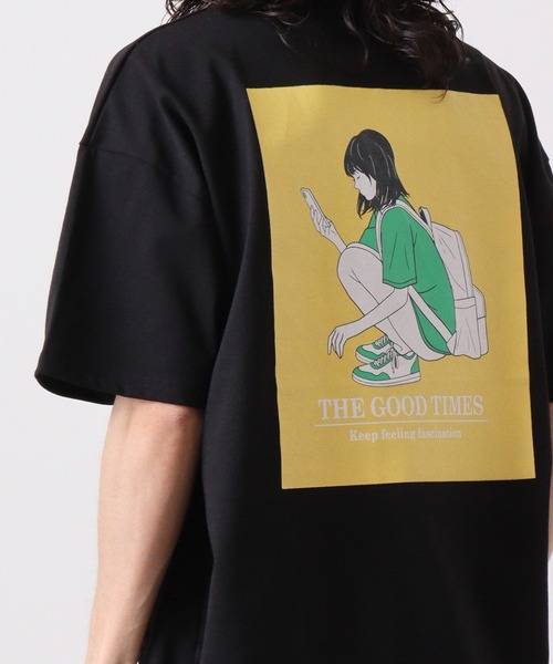 FUNALIVE（ファンアライブ）の「天竺 EMOﾌﾟﾘﾝﾄTｼｬﾂ 半袖（Tシャツ/カットソー・メンズ・グレー系2/ホワイト系1/ホワイト系3/ホワイト系2/グレー系1/ブラック系3/ブラック系2/ブラック系1/グレー系3・L/M/XL）」の4枚目の写真