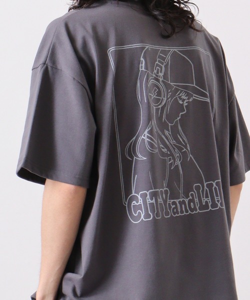 FUNALIVE（ファンアライブ）の「天竺 EMOﾌﾟﾘﾝﾄTｼｬﾂ 半袖（Tシャツ/カットソー・メンズ・グレー系2/ホワイト系1/ホワイト系3/ホワイト系2/グレー系1/ブラック系3/ブラック系2/ブラック系1/グレー系3・L/M/XL）」の8枚目の写真