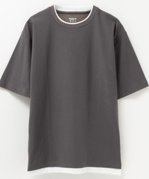 冷感フェイクレイヤードTee