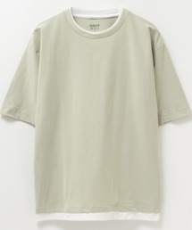 冷感フェイクレイヤードTee